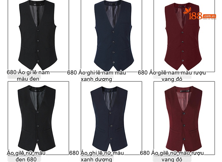Bộ Vest Công Sở Dài Tay Phong Cách Hàn Quốc Màu Đen, Xanh Dương, Đỏ chi tiết 27