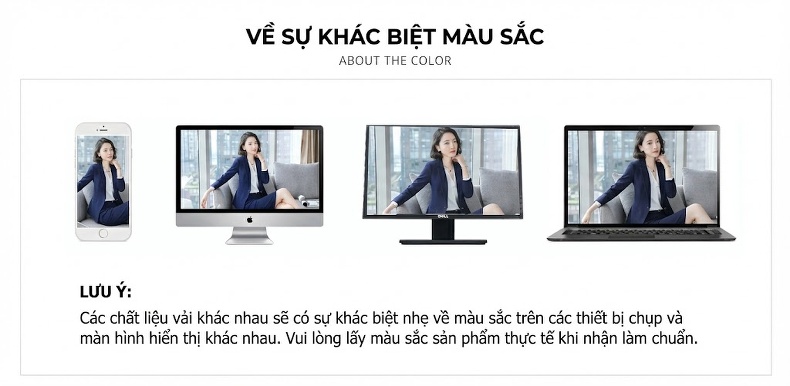 Bộ Vest Công Sở Dài Tay Phong Cách Hàn Quốc Màu Đen, Xanh Dương, Đỏ chi tiết 29