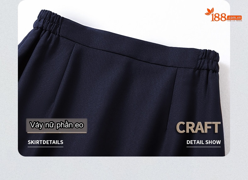 Bộ Vest Công Sở Nam Nữ Quần Dài Tay Dài Màu Đen, Xanh Navy chi tiết 25