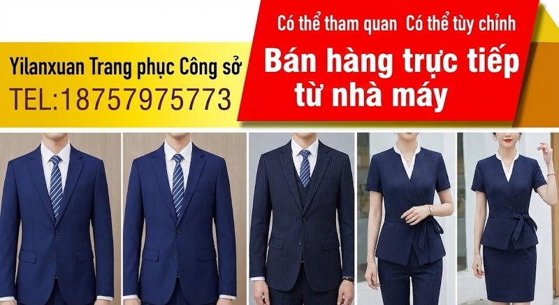 Bộ Vest Công Sở Nữ Dáng Ôm Tay Dài Màu Đen chi tiết 1