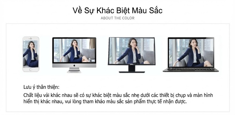 Bộ Vest Công Sở Nữ Dáng Peplum Quần/Chân Váy Màu Xám, Xanh Navy, Đen chi tiết 23