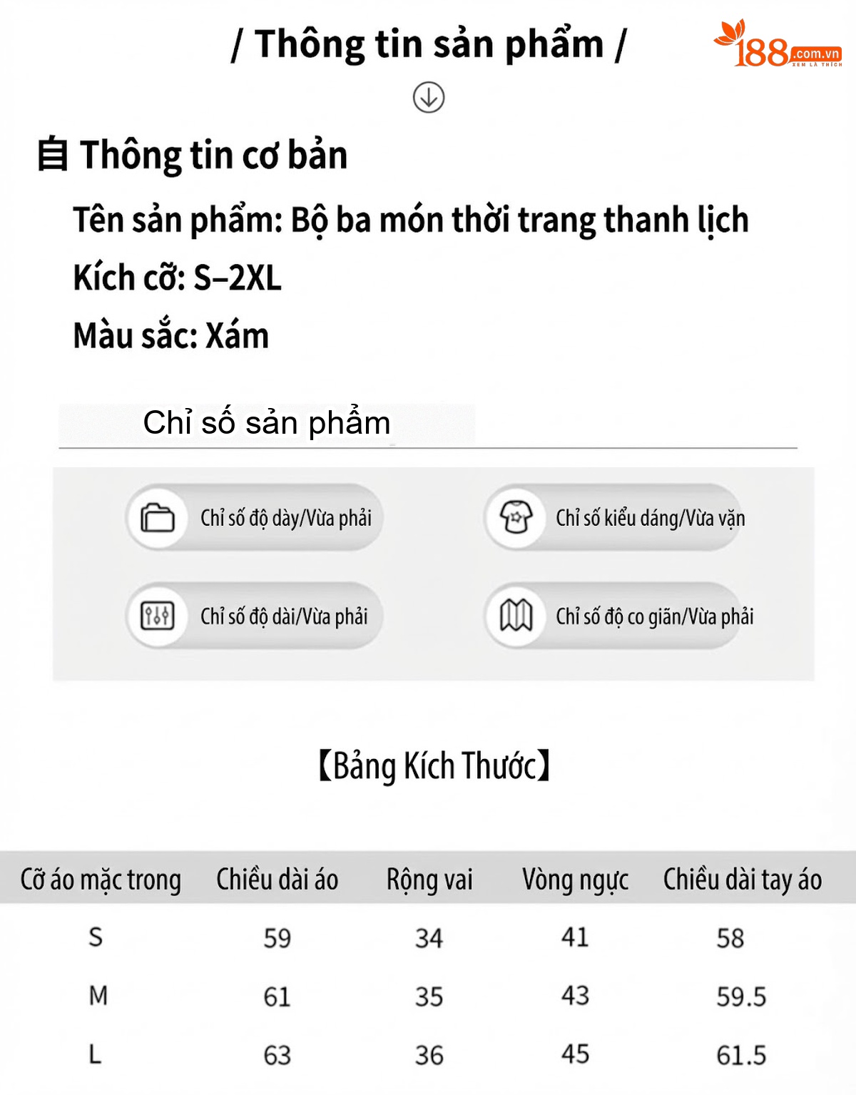 Bộ Vest Công Sở Nữ Tay Dài Quần Ống Rộng Phong Cách Thời Trang Thanh Lịch Màu Xám chi tiết 1