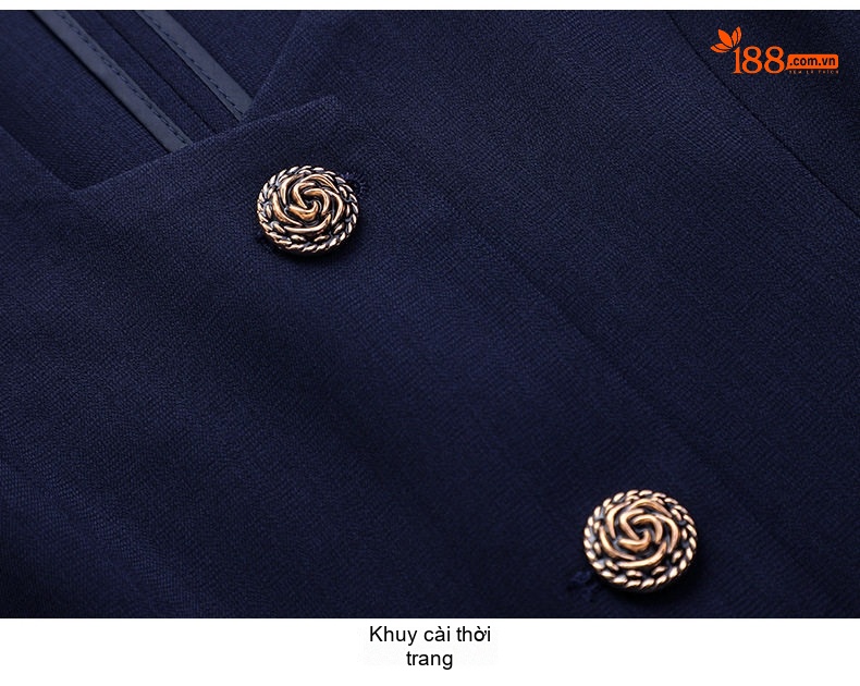 Bộ Vest Công Sở Nữ Tay Ngắn Quần/Chân Váy Màu Xám, Xanh Navy, Trắng chi tiết 24