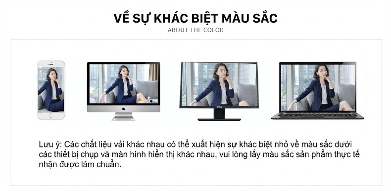Bộ Vest Công Sở Nữ Tay Ngắn Quần/Chân Váy Màu Xám, Xanh Navy, Trắng chi tiết 26