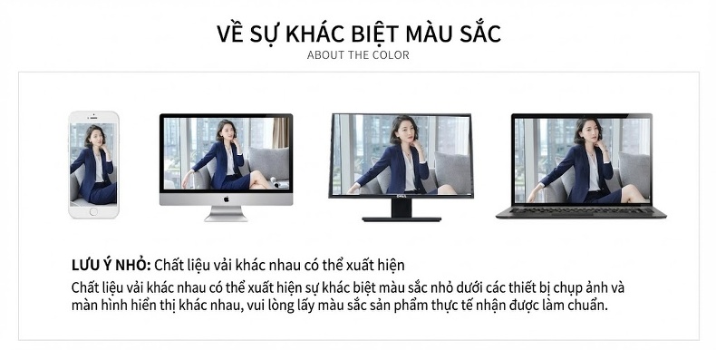 Bộ Vest Công Sở Nữ Tay Ngắn Thanh Lịch Màu Xanh, Đen, Xám chi tiết 24