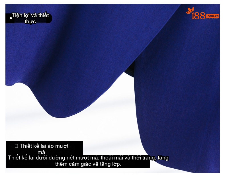 Bộ Vest Công Sở Nữ Tay Ngắn Thiết Kế Thời Trang Màu Đen, Xanh Navy chi tiết 10