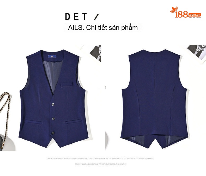 Bộ Vest Gile Công Sở Nam Nữ Áo Sơ Mi Tay Ngắn Chân Váy/Quần Màu Xám, Xanh Navy chi tiết 12