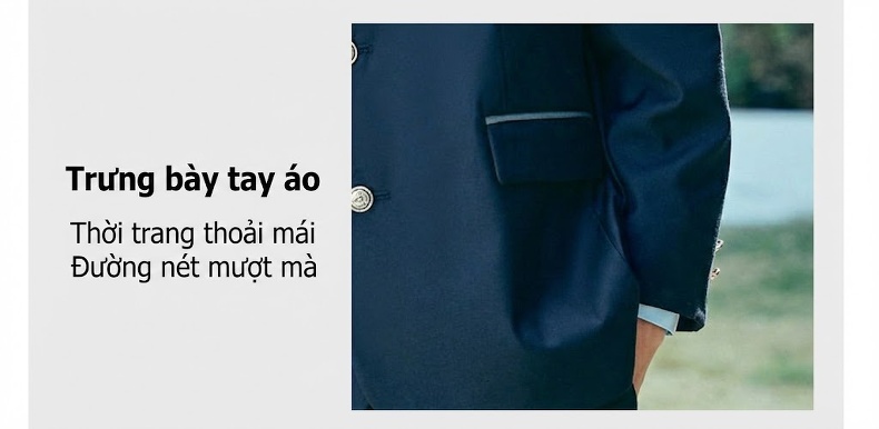 Bộ Vest Nữ Tay Dài Phong Cách Học Đường Anh Quốc, Chân Váy Xếp Ly, Đồng Phục Học Sinh Màu Xanh Navy, Xám chi tiết 24