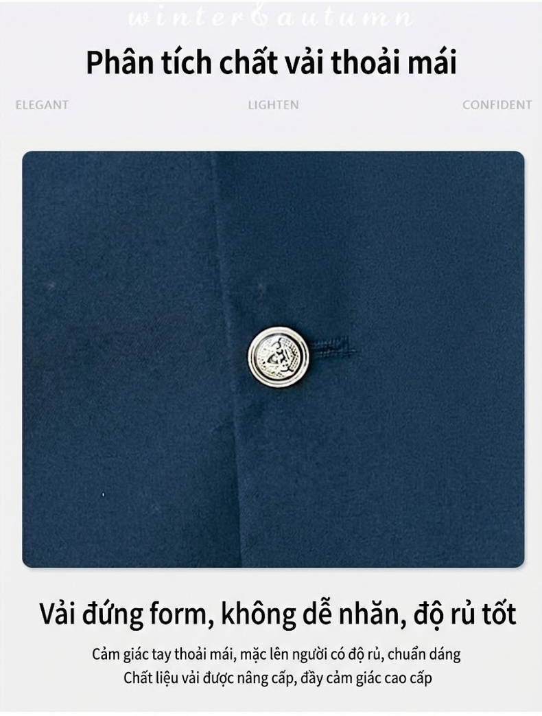 Bộ Vest Nữ Tay Dài Phong Cách Học Đường Anh Quốc, Chân Váy Xếp Ly, Đồng Phục Học Sinh Màu Xanh Navy, Xám chi tiết 6