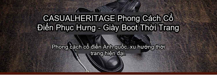 Boot Chelsea Nam Da Bò Khóa Kéo Chiều Cao Đế Khoảng 4cm Màu Đen, Nâu chi tiết 1