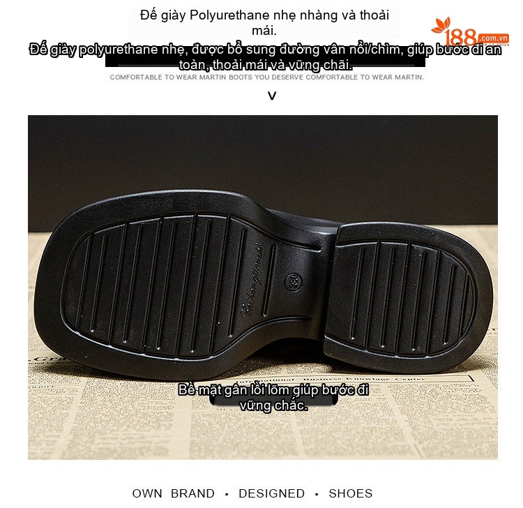 Boot Chelsea Nữ Đế Cao 7.5cm Da Bóng Phong Cách Retro Màu Đen, Trắng chi tiết 7