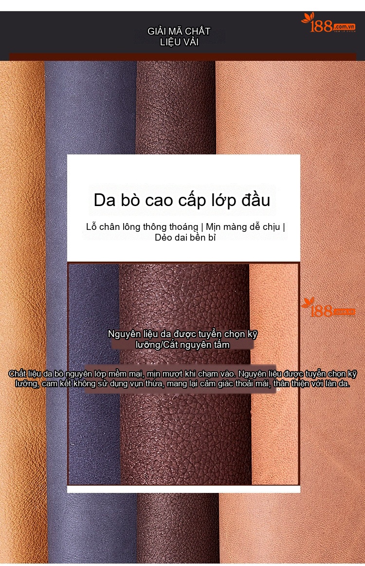 Boot Da Bò Cao Cổ Nam Chelsea Chiều Cao Đế Khoảng 5cm Màu Đen, Nâu chi tiết 5