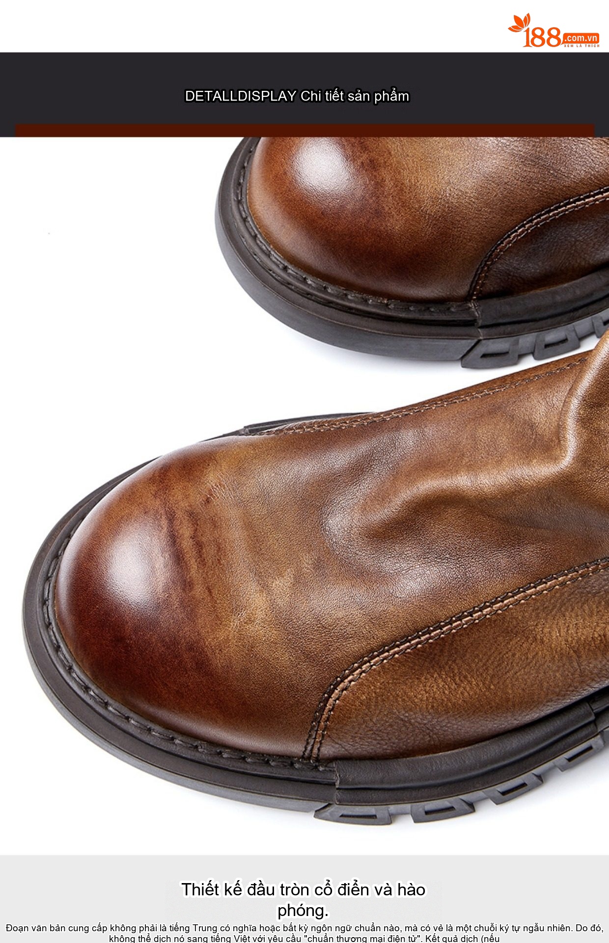 Boot Martin Chelsea Nam Da Bò Lót Lông Chiều Cao Đế Khoảng 4cm Phong Cách Anh Quốc Màu Nâu, Đen chi tiết 10