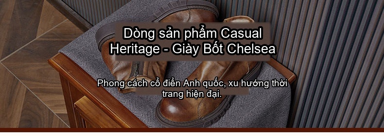 Boot Martin Chelsea Nam Da Bò Lót Lông Chiều Cao Đế Khoảng 4cm Phong Cách Anh Quốc Màu Nâu, Đen chi tiết 1
