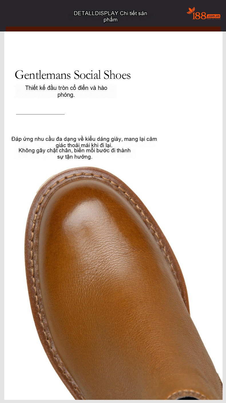 Boot Martin Nam Da Thật Đế Dày Chiều Cao Đế Khoảng 5cm Màu Đen, Nâu chi tiết 8