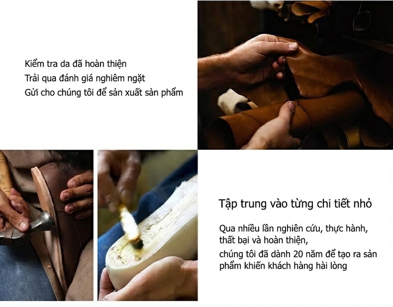 Boot Martin Nam Da Thật Vân Cá Sấu Cao Cổ Phong Cách Anh Chiều Cao Đế Khoảng 3cm Màu Đen, Nâu chi tiết 19