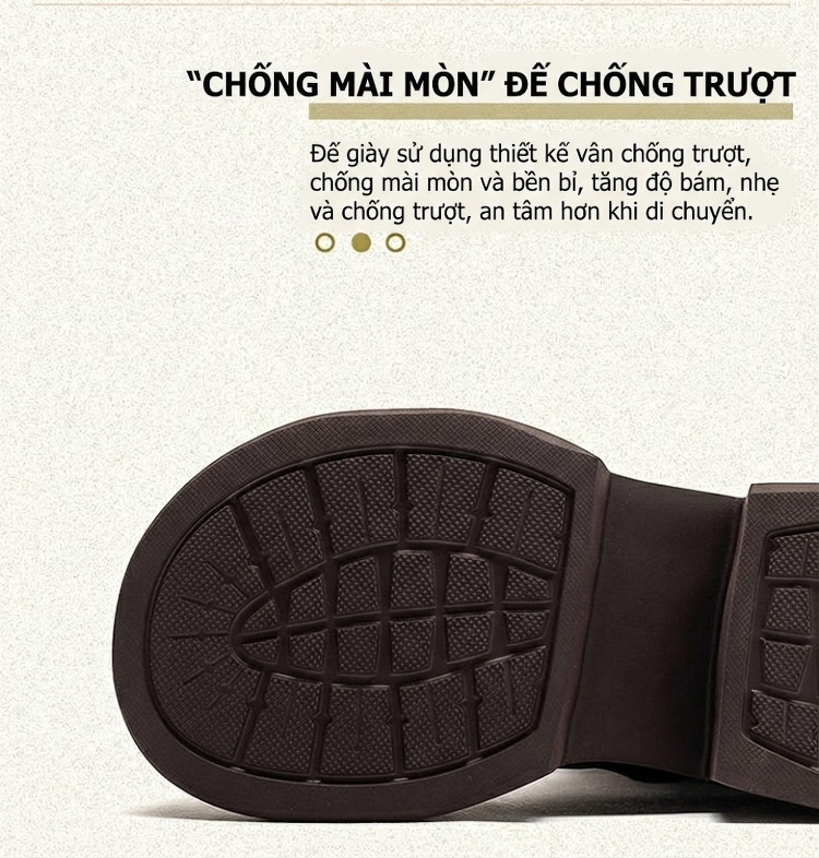 Boot Martin Nữ Da Bò Khóa Bên Hông Chiều Cao Đế Khoảng 5cm Phong Cách Retro Màu Đen, Nâu chi tiết 5