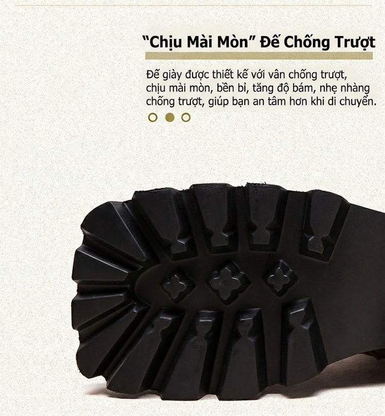 Boot Martin Nữ Da Bò Mũi Vuông Đế Dày Phong Cách Casual Chiều Cao Đế Khoảng 5cm Màu Đen, Nâu chi tiết 5