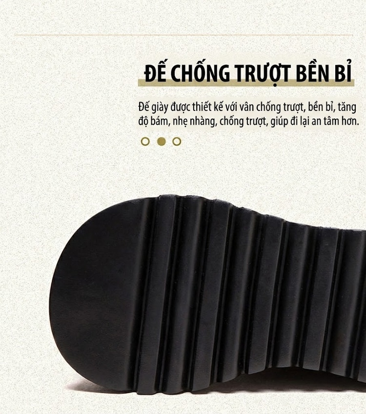 Boot Martin Nữ Da Mờ Chiều Cao Đế Khoảng 6cm Phong Cách Anh Quốc Màu Đen, Nâu chi tiết 5