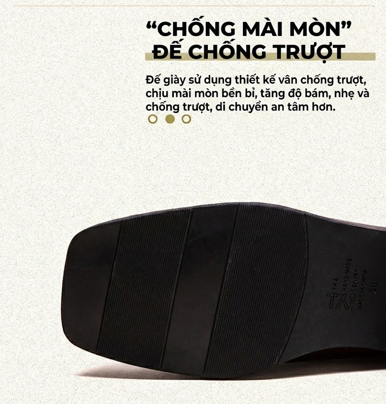 Boot Nữ Cổ Lửng Da Bóng Chiều Cao Đế Khoảng 3cm Màu Đen, Nâu chi tiết 6
