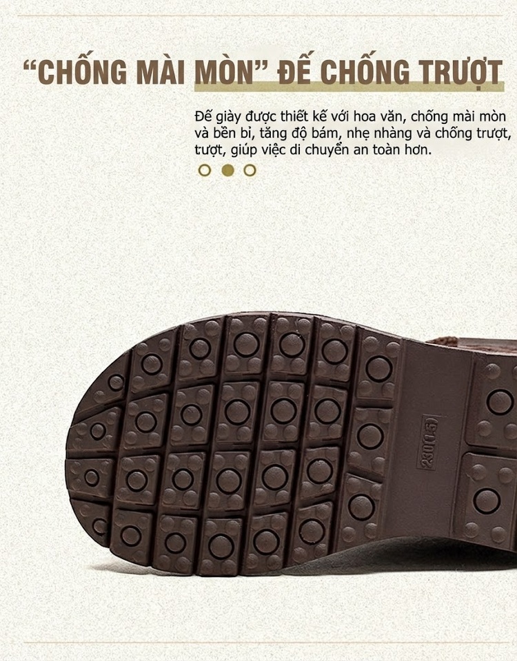 Boot Nữ Cổ Lửng Lót Lông Giữ Ấm Chiều Cao Đế Khoảng 4cm Màu Nâu, Đen, Kem chi tiết 4