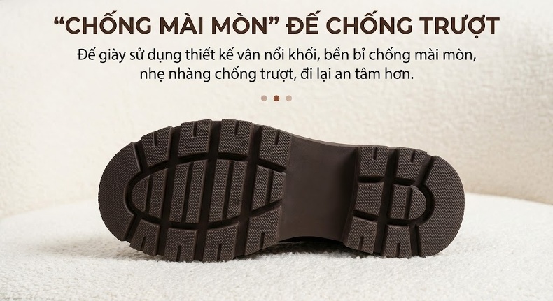 Boot Nữ Cổ Ngắn Thiết Kế Retro Hai Kiểu Mang Chiều Cao Đế Khoảng 5cm Màu Nâu Đậm, Vàng Be, Xanh Lá chi tiết 5