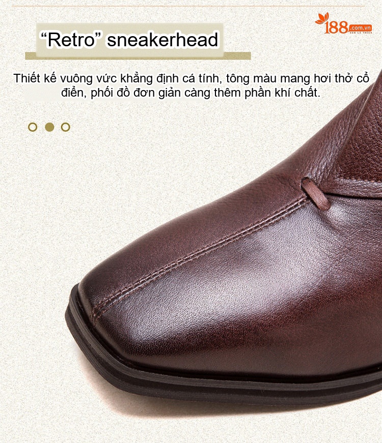 Boot Nữ Da Bò Cổ Lửng Phong Cách Anh Quốc Chiều Cao Đế Khoảng 3cm Màu Đen, Nâu chi tiết 5
