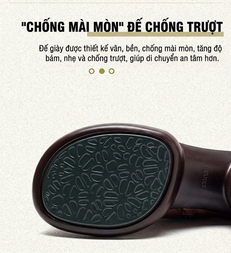 Boot Nữ Da Bò Cổ Ngắn Gót Vuông Chiều Cao Đế Khoảng 5cm Màu Đen, Nâu chi tiết 4