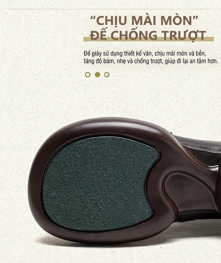 Boot Nữ Da Bò Cổ Ngắn Khóa Bên Chiều Cao Đế Khoảng 5cm Màu Nâu chi tiết 5