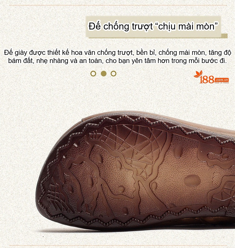 Boot Nữ Da Bò Cổ Ngắn Ôm Chân Phong Cách Retro Chiều Cao Đế Khoảng 3cm Màu Nâu chi tiết 5