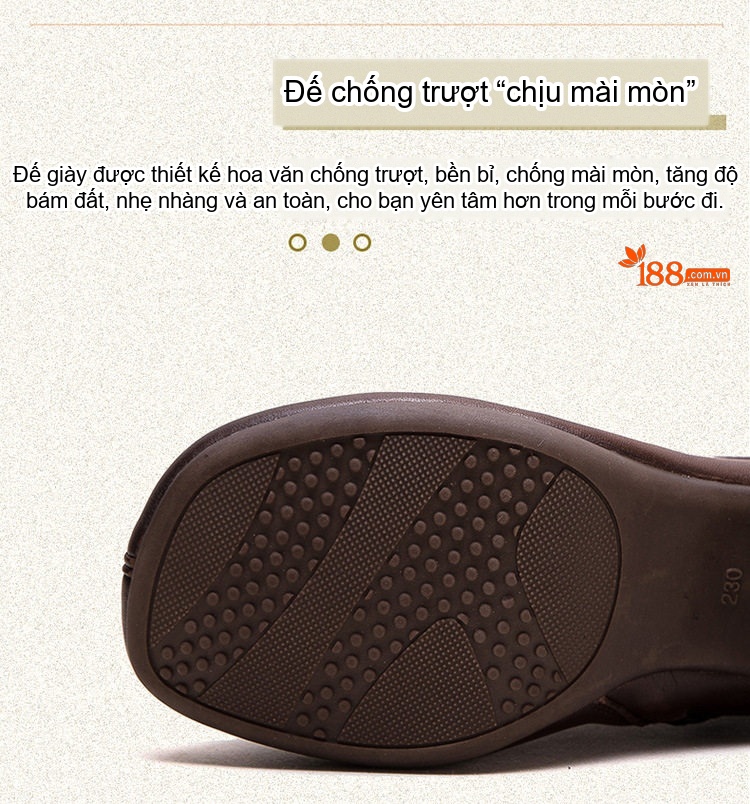Boot Nữ Da Bò Cổ Ngắn Phong Cách Retro Chiều Cao Đế Khoảng 5cm Màu Đen, Nâu chi tiết 4