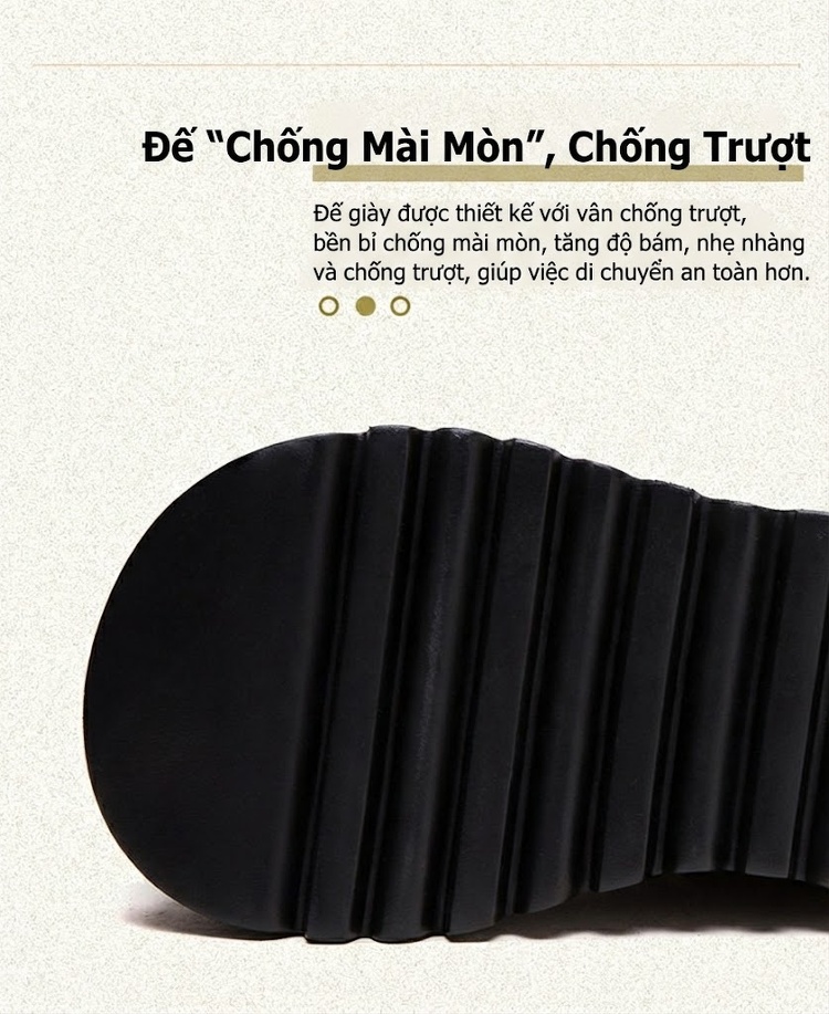 Boot Nữ Da Bò Kiểu Anh Chiều Cao Đế Khoảng 6cm Màu Đen, Nâu chi tiết 4