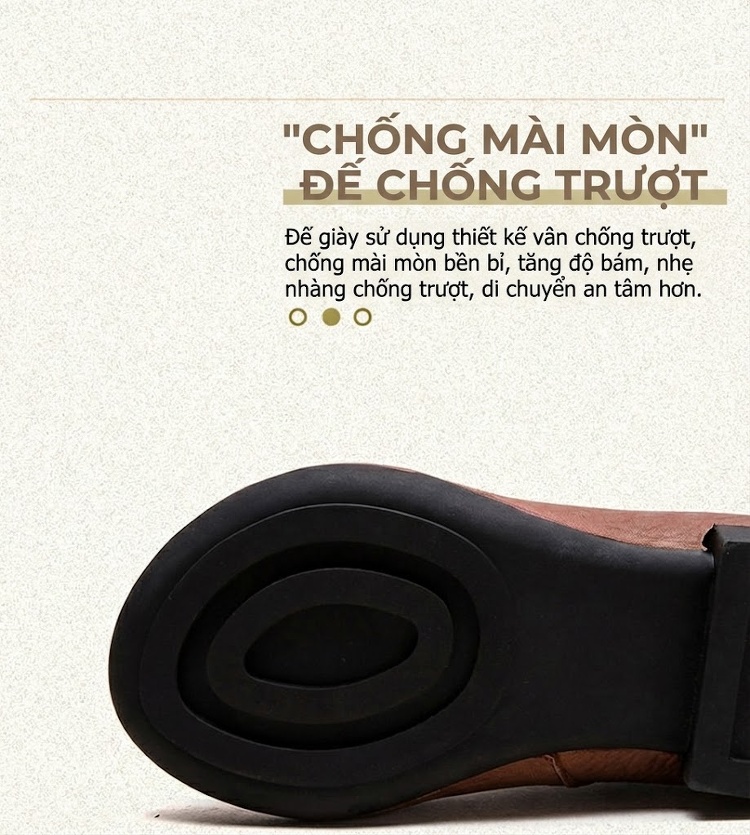 Boot Nữ Da Bò Mềm Mại Chiều Cao Đế Khoảng 2cm Phong Cách Retro Màu Đen, Nâu chi tiết 5