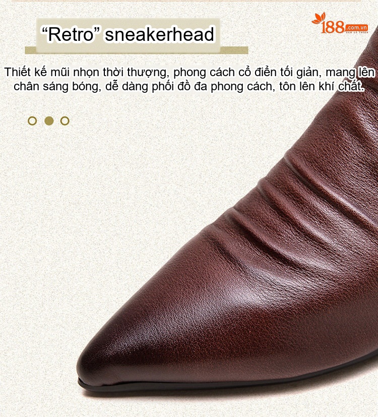 Boot Nữ Da Bóng Cổ Lửng Gót Vuông Chiều Cao Đế Khoảng 3cm Phong Cách Retro Màu Đen, Nâu Đỏ chi tiết 5