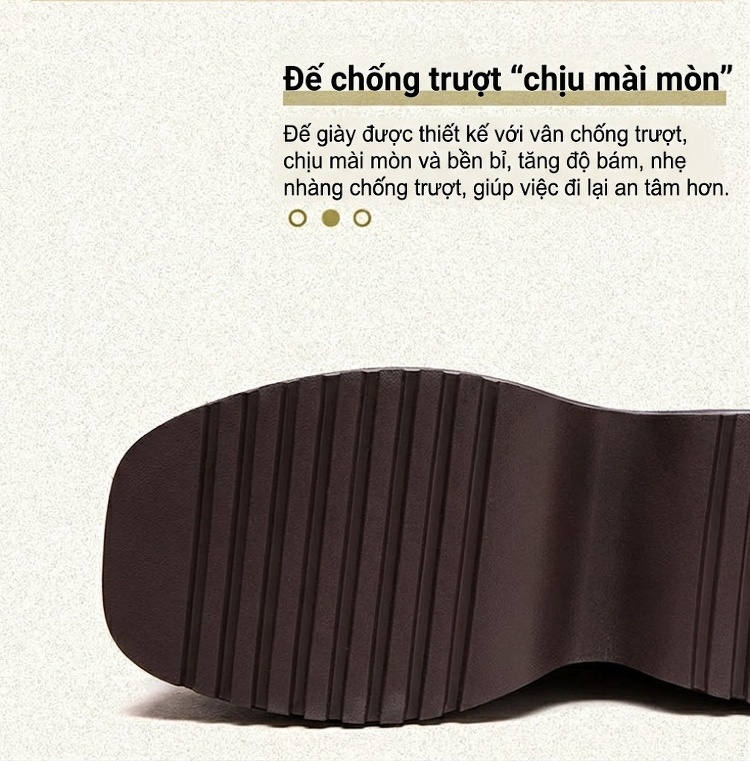 Boot Nữ Da Mềm Chiều Cao Đế Khoảng 6cm Kiểu Chelsea Màu Đen, Nâu chi tiết 5
