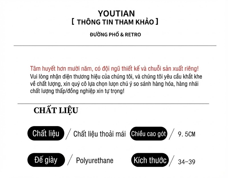 Boot Nữ Da Mờ Cổ Ngắn Chiều Cao Đế 7.5cm Màu Đen chi tiết 3
