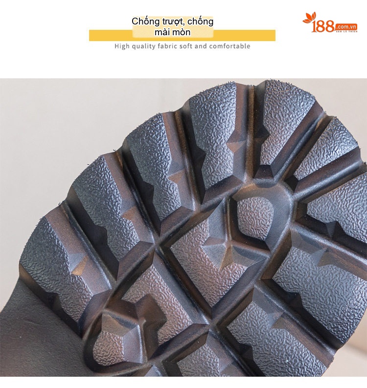 Boot Nữ Da Thật Khoét Lỗ Chiều Cao Đế Khoảng 5cm Màu Nâu chi tiết 13