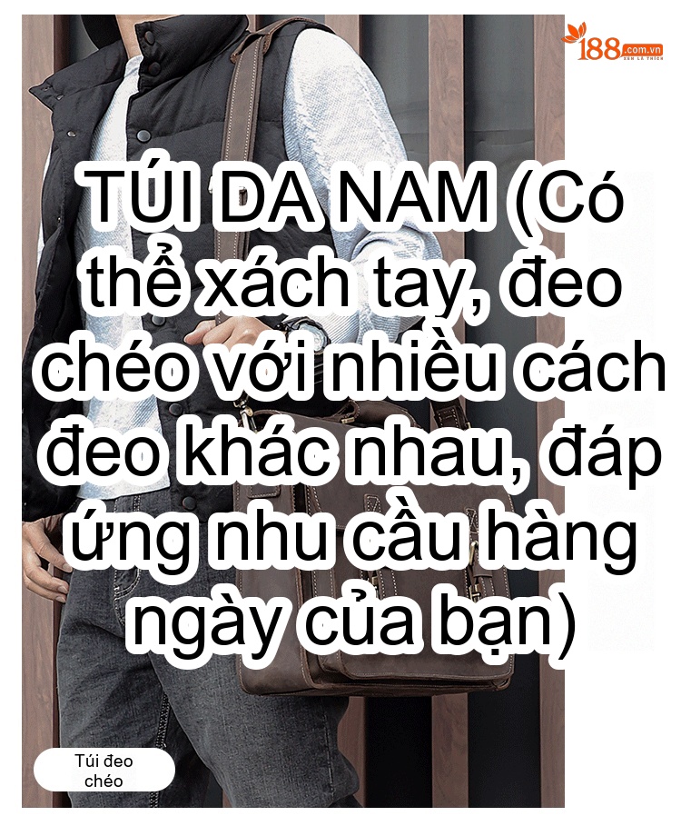 Cặp Công Sở Nam Da Thật Phong Cách Retro Đựng Laptop Đa Năng Màu Nâu chi tiết 2
