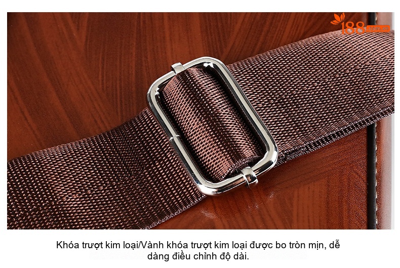 Cặp Túi Xách Tay Nam Da Bóng Công Sở Đựng Laptop Khóa Số Màu Nâu chi tiết 26