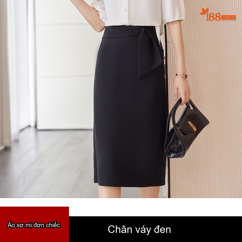 Chân Váy A Xòe Lưng Cao Dáng Dài Màu Be, Đen, Trắng