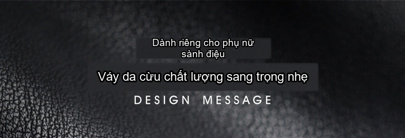 Chân Váy Bút Chì Nữ Da Cừu Dáng Dài Thời Trang Màu Đen, Nâu chi tiết 1
