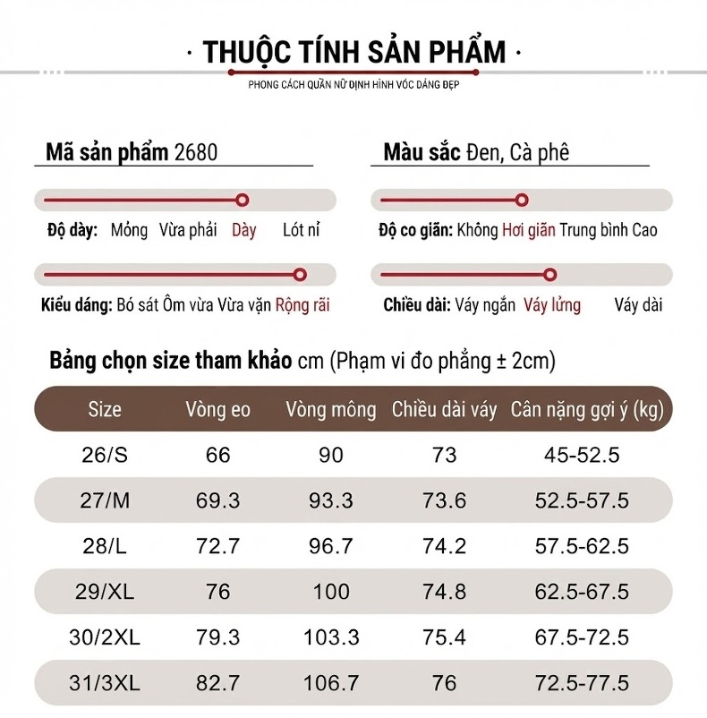 Chân Váy Bút Chì Nữ Da Cừu Dáng Dài Thời Trang Màu Đen, Nâu chi tiết 13