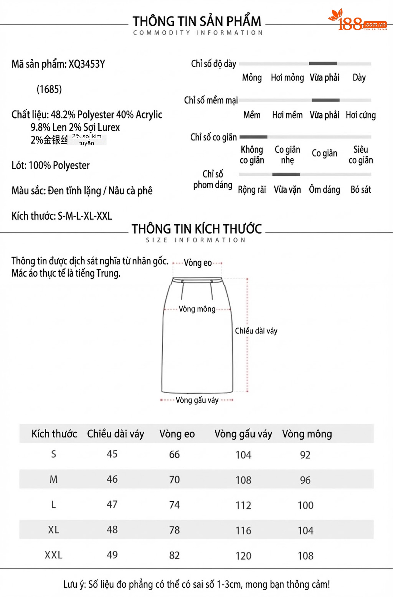 Chân Váy Chữ A Nữ Lưng Cao Dáng Ngắn Lụa Sáng Màu Đen chi tiết 15
