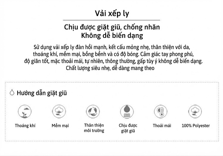 Chân Váy Midi Nữ Dập Ly Họa Tiết Hình Học Thiết Kế Độc Đáo Màu Vàng Be, Xanh Lá chi tiết 4