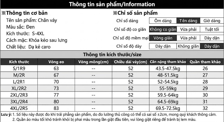 Chân Váy Ngắn Nữ Lông Cừu Phong Cách A-Line Bất Đối Xứng Màu Đen chi tiết 6