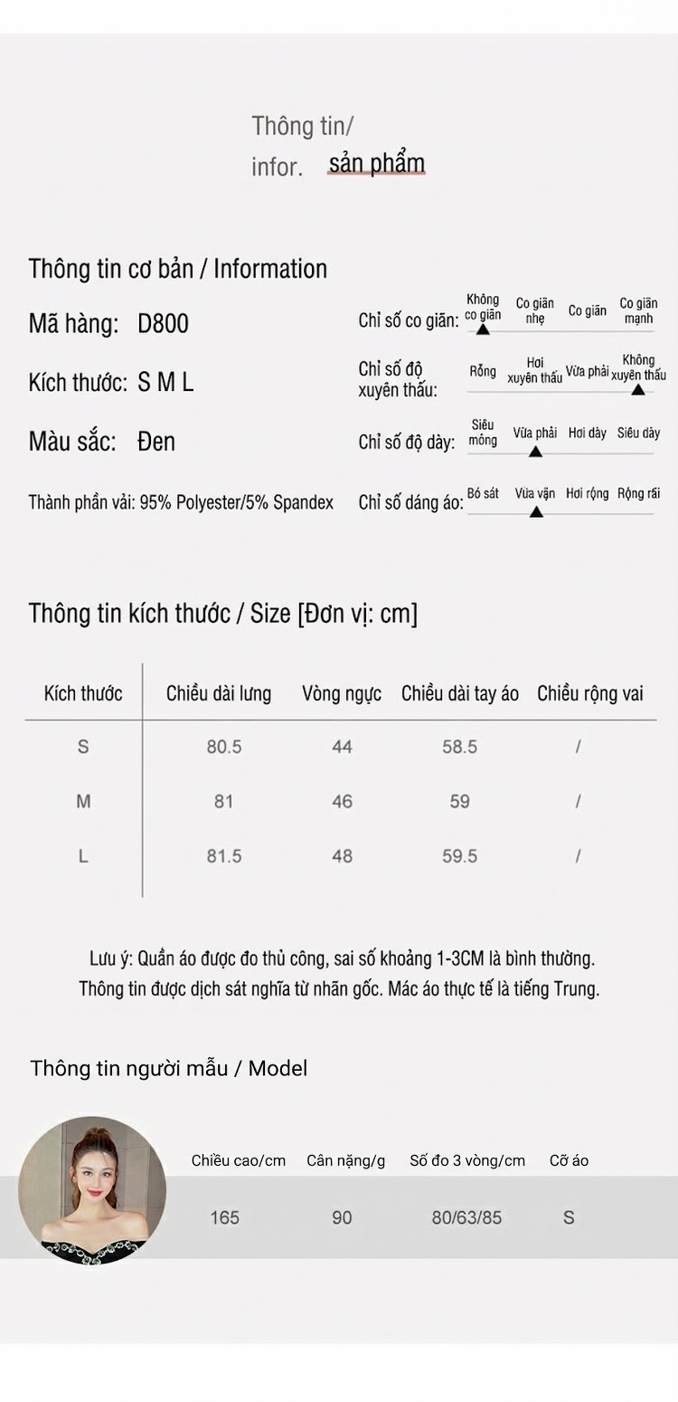 Đầm Vest Nữ Tay Dài Thu Đông Chiết Eo Dáng Ôm Màu Đen chi tiết 1