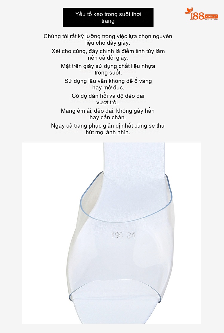 Dép Gót Nhọn Nữ Đế Phát Sáng Chiều Cao Đế Khoảng 15cm Nhiều Màu chi tiết 5