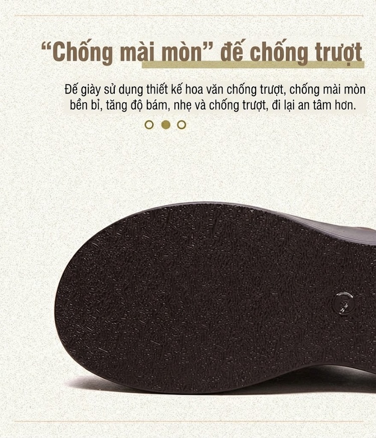 Dép Nữ Quai Ngang Da Bóng Đế Xuồng Chiều Cao Đế Khoảng 6cm Màu Đen, Nâu chi tiết 6