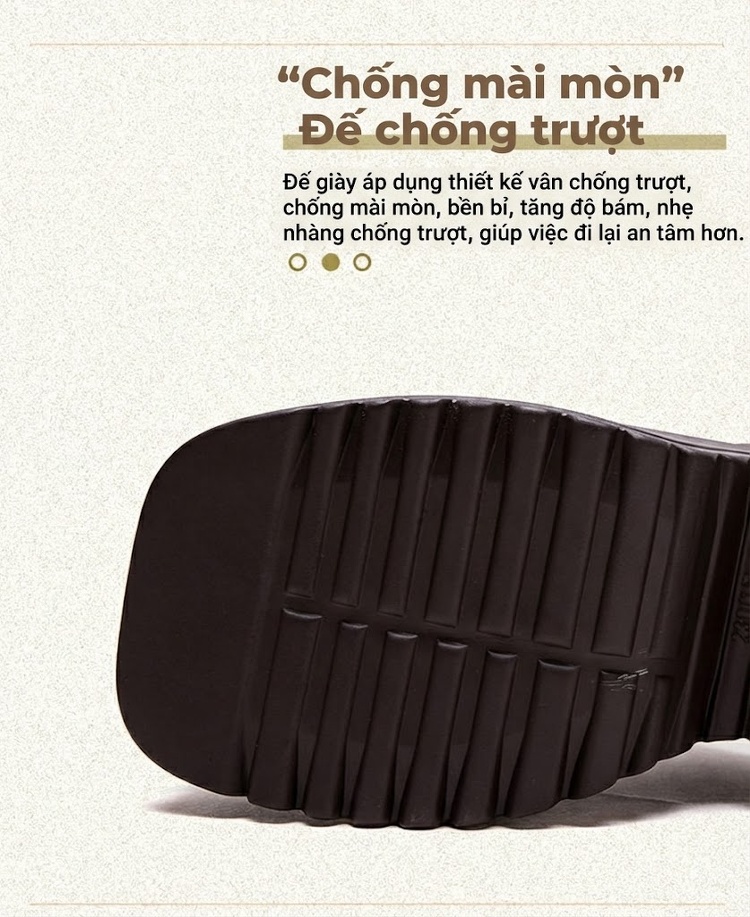 Dép Quai Ngang Nữ Đế Xuồng Da Bóng Retro Chiều Cao Đế Khoảng 6cm Màu Đen, Nâu chi tiết 5