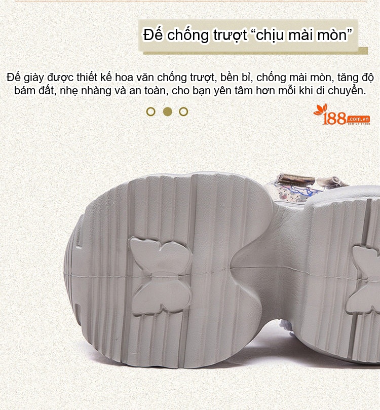 Dép Sandal Nữ Hở Ngón Quai Ngang Đính Đá Đế Cao 4cm - 5cm Màu Xám chi tiết 6